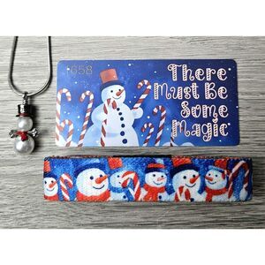 ZOX "THERE MUST BE SOME MAGIC" #1658 ADVENT DAY 10 SNOWMAN NECKLACE & WRISTBAND